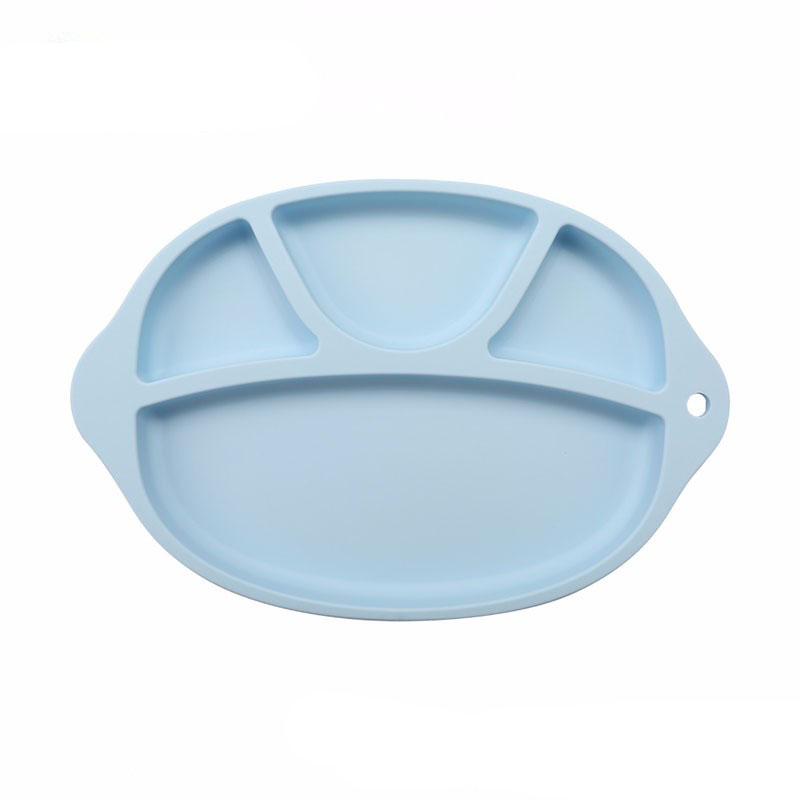 Оптовая пищевая кладка Силиконовая тарелка без скольжения силиконовые плиты для малышей, кормящих силиконовую обеденную тарелку